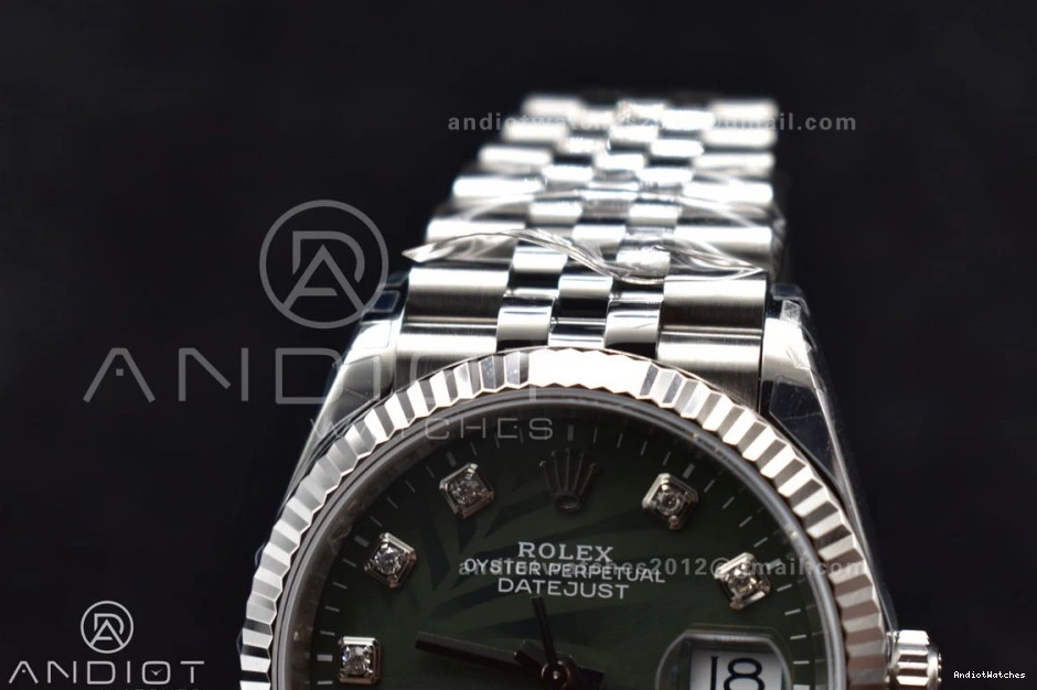 126234 1:1 36 Timeless Diamond On VSF Green VS 904L SS DateJust Best 573 Jubilee Dial Edition Bracelet Steel 1220